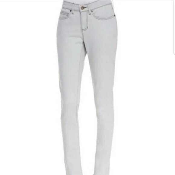 EILEEN FISHER $178 Stonewashed Organic Cotton Sun Bleached Stretch Skinny Jean 6 - Picture 2 of 7